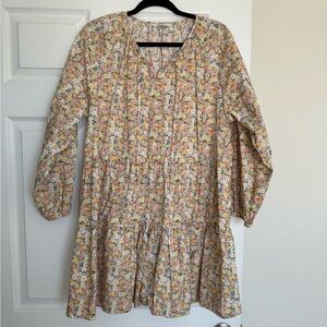 Only floral smock dress